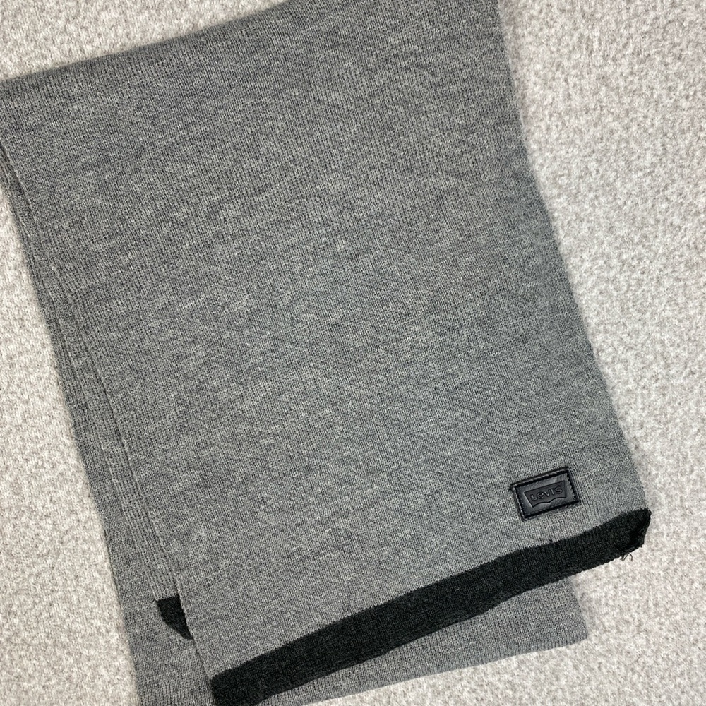 Levi’s scarf neutral minimalist edgy clean lines warm masculine OS